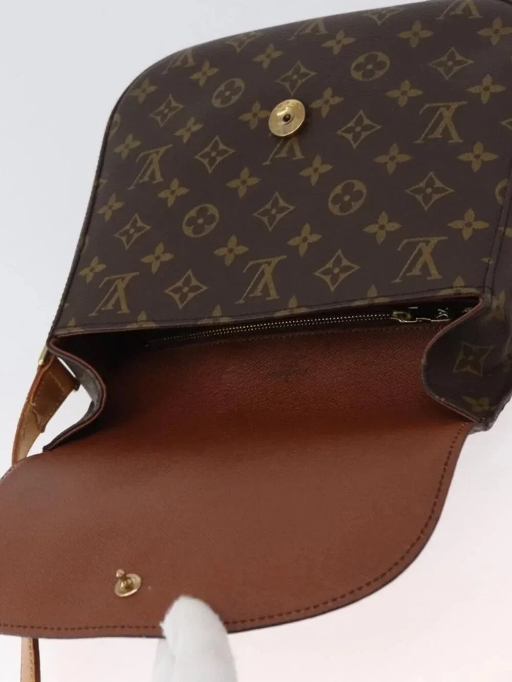 LOUIS VUITTON Monogram Saint Cloud GM Shoulder Bag M51242 LV Auth ki6481